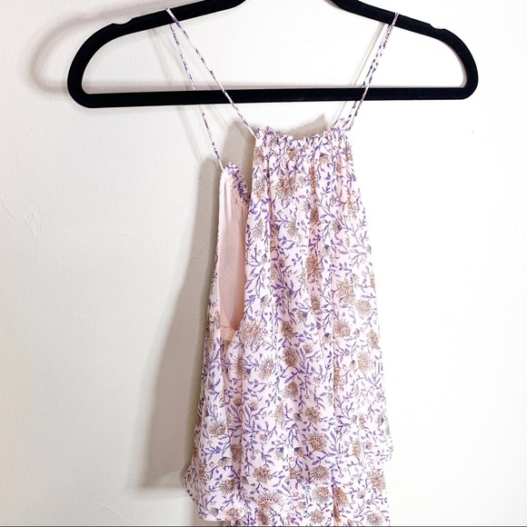 H&M Conscious Pink Floral Sleeveless Layered Chiffon Maxi Dress - Picture 7 of 9